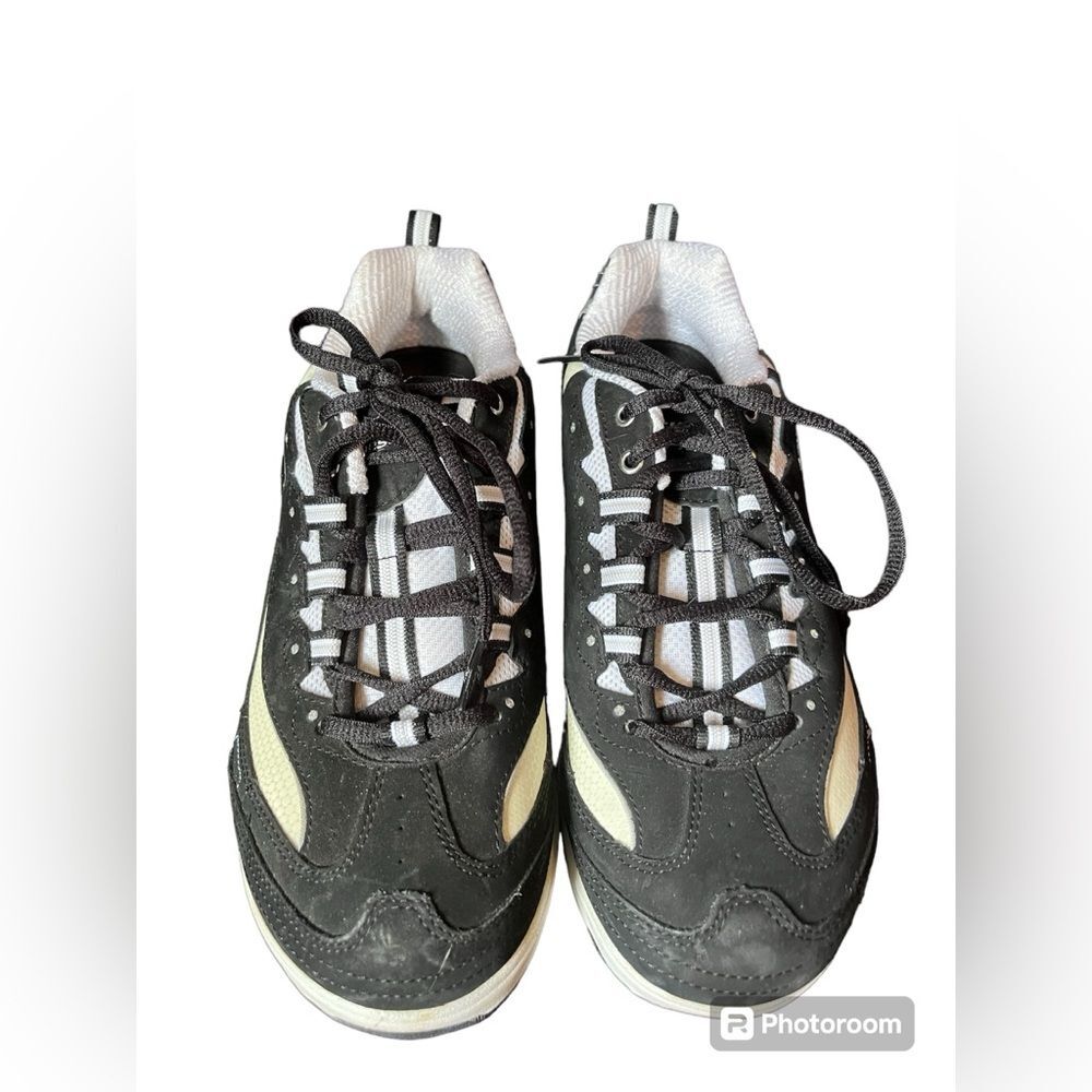 Skechers Women’s Black Nubuck Shape Ups Strength Fitness Walking Shoes SZ 8.5 - Picture 4 of 6